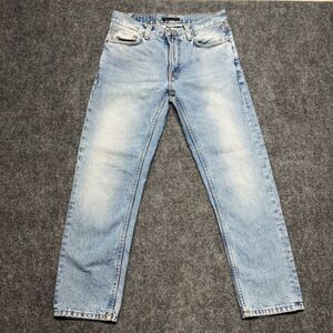 Nudie Jeans Co Gritty Jackson Mens 28x28 Light Depot Blue 100% Cotton Jeans